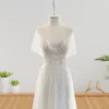 Boho Chic Wedding Gown with Tulle Sleeve Detail, Draped Bodice, and Exquisite Embroidered Lace Covering (Wedding Dress / Bridal) Boho Chic Wedding Gown with Tulle Sleeve Detail, Draped Bodice, and Exquisite Embroidered Lace Covering (Wedding Dress / Bridal)