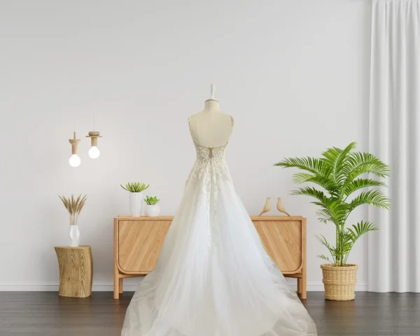 Handmade Bridal Gown with Delicate Lace and Tulle Features (Wedding Dress / Bridal) Handmade Bridal Gown with Delicate Lace and Tulle Features (Wedding Dress / Bridal)